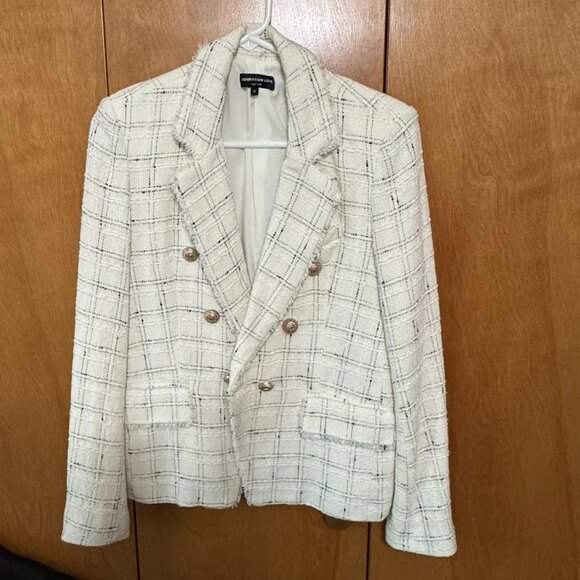 Generation Love Eliza Windowpane Tweed Blazer - Picture 1 of 8